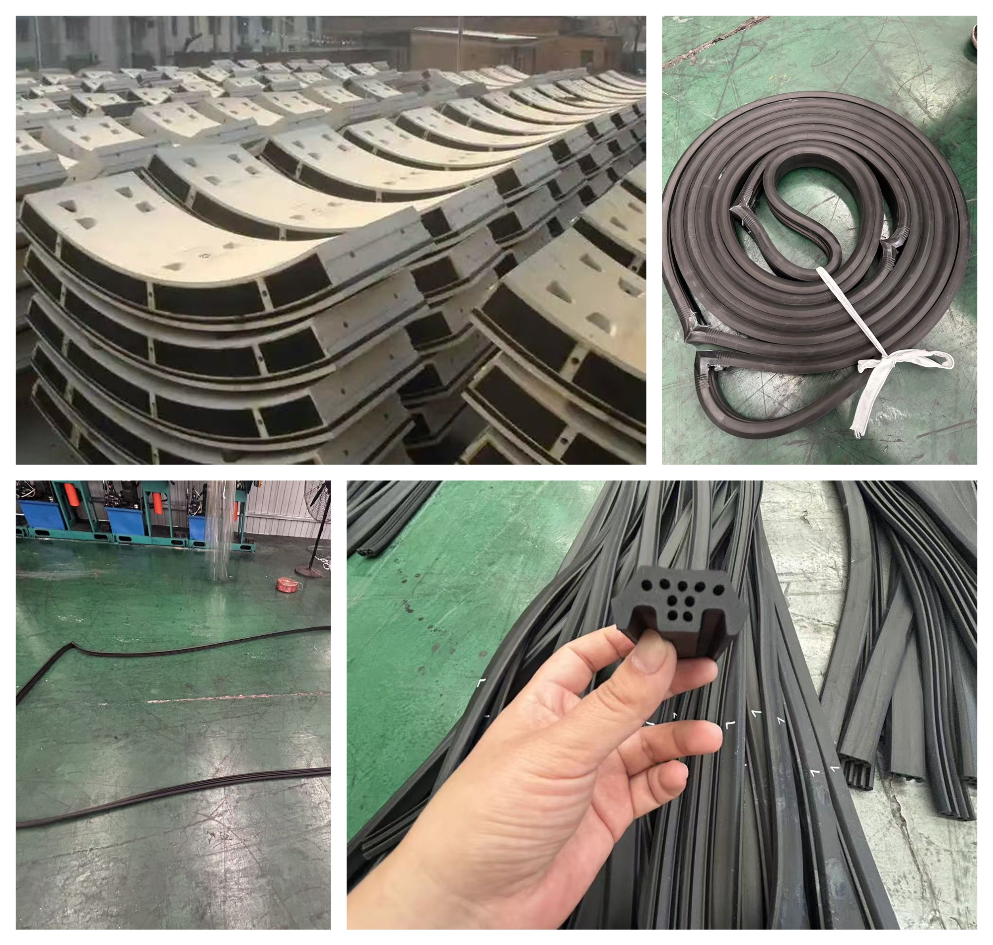 TBM tunnel segment gaskets and extruded rubber sealing profiles